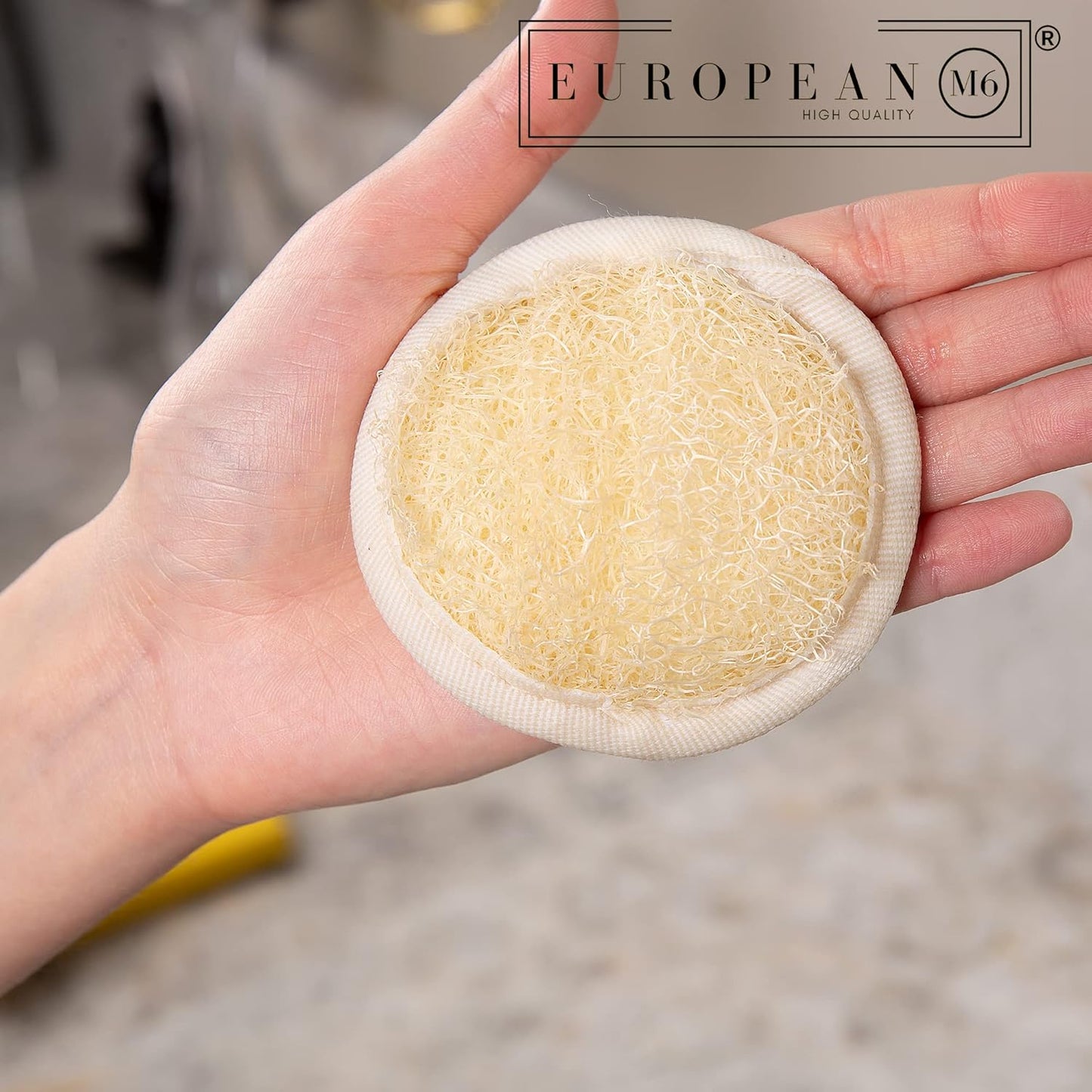 Premium 4‑Piece Natural Facial Loofah Exfoliating Pads for Skin