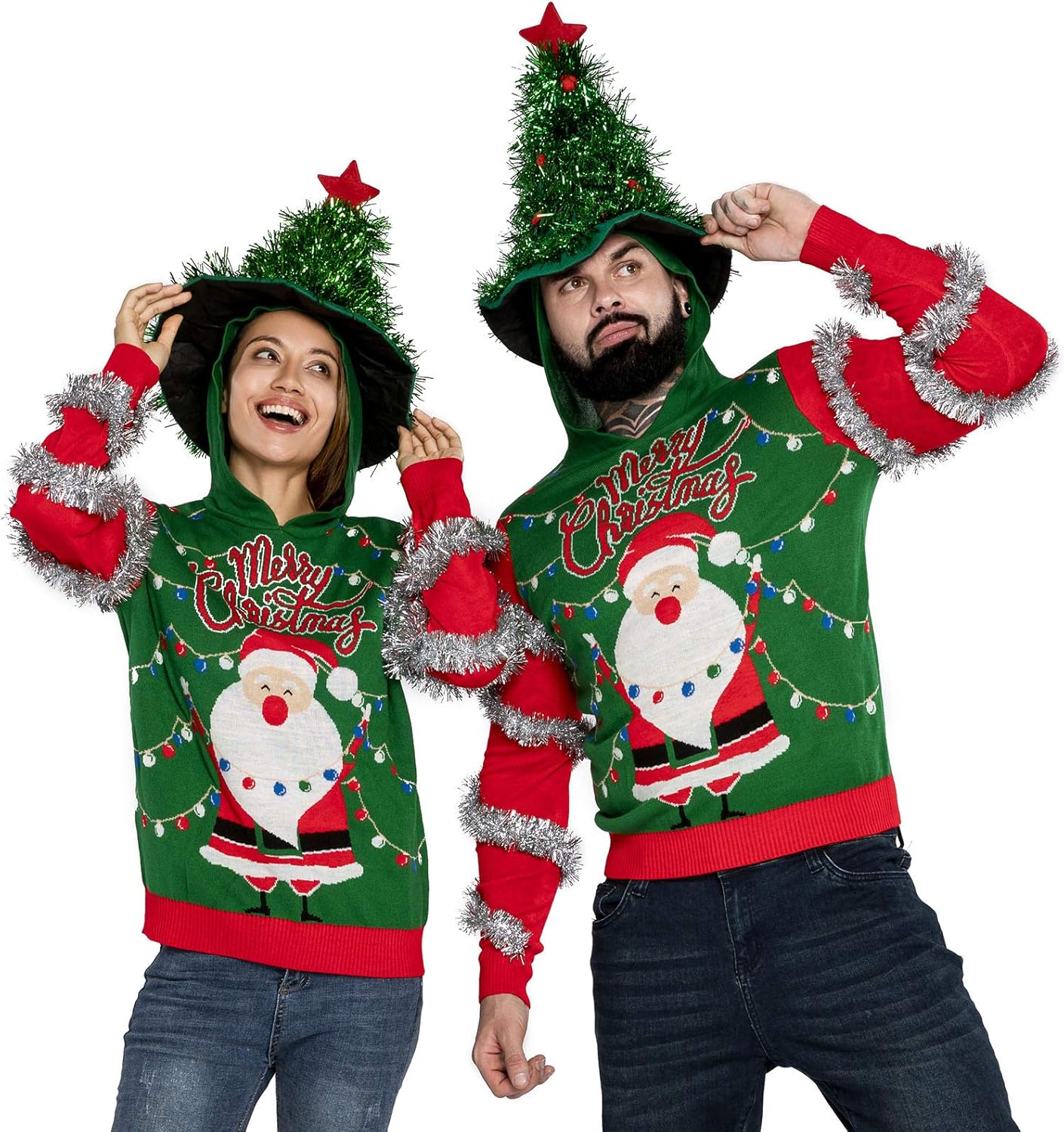 U LOOK UGLY TODAY Festive Chunky Fair Isle Christmas Sweater