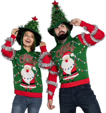 U LOOK UGLY TODAY Festive Chunky Fair Isle Christmas Sweater