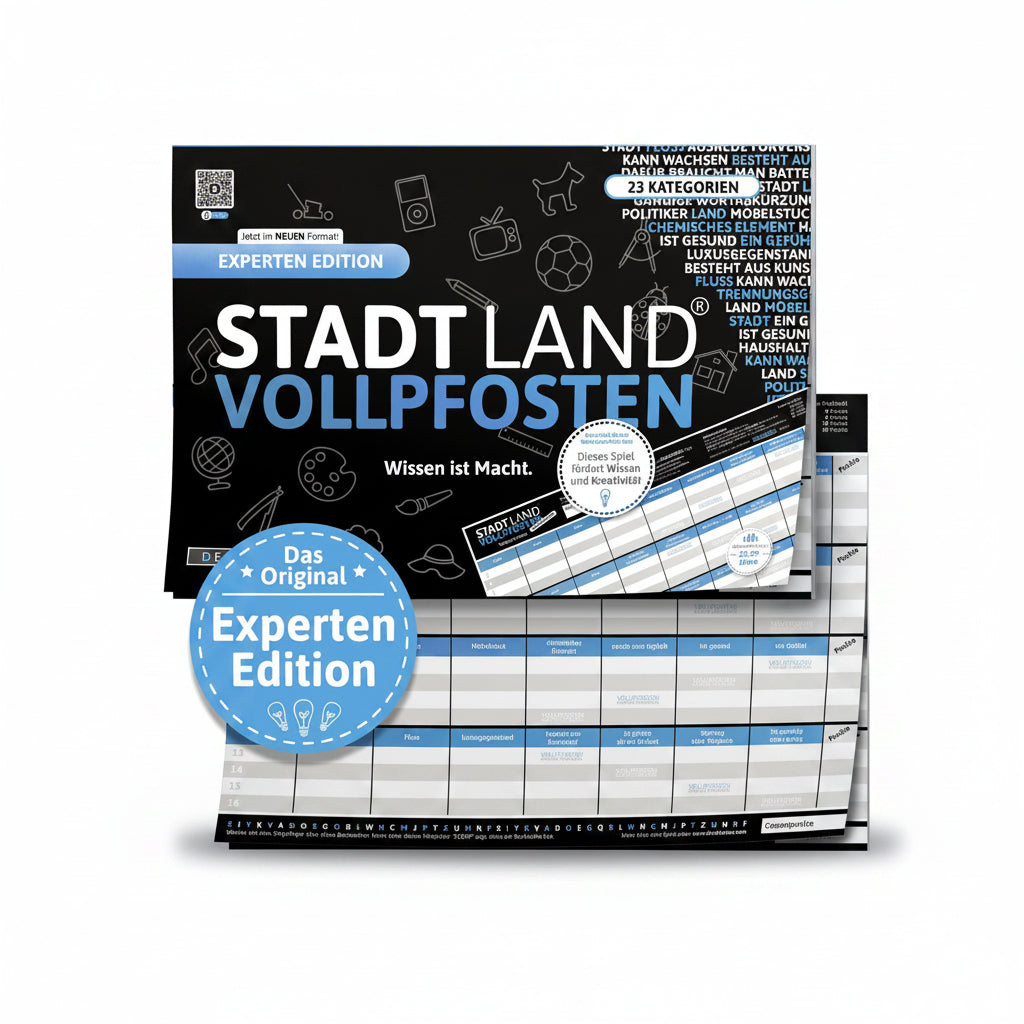 DENKRIESEN STADT LAND VOLLPFOSTEN Edición Experten A4 Juego de Palabras