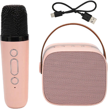 Mini Portable Karaoke Machine with Bluetooth Speaker and Mic