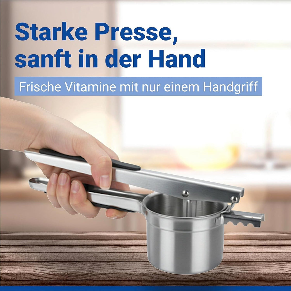 WENKO Multi XL Stainless Steel Potato Ricer 330ml