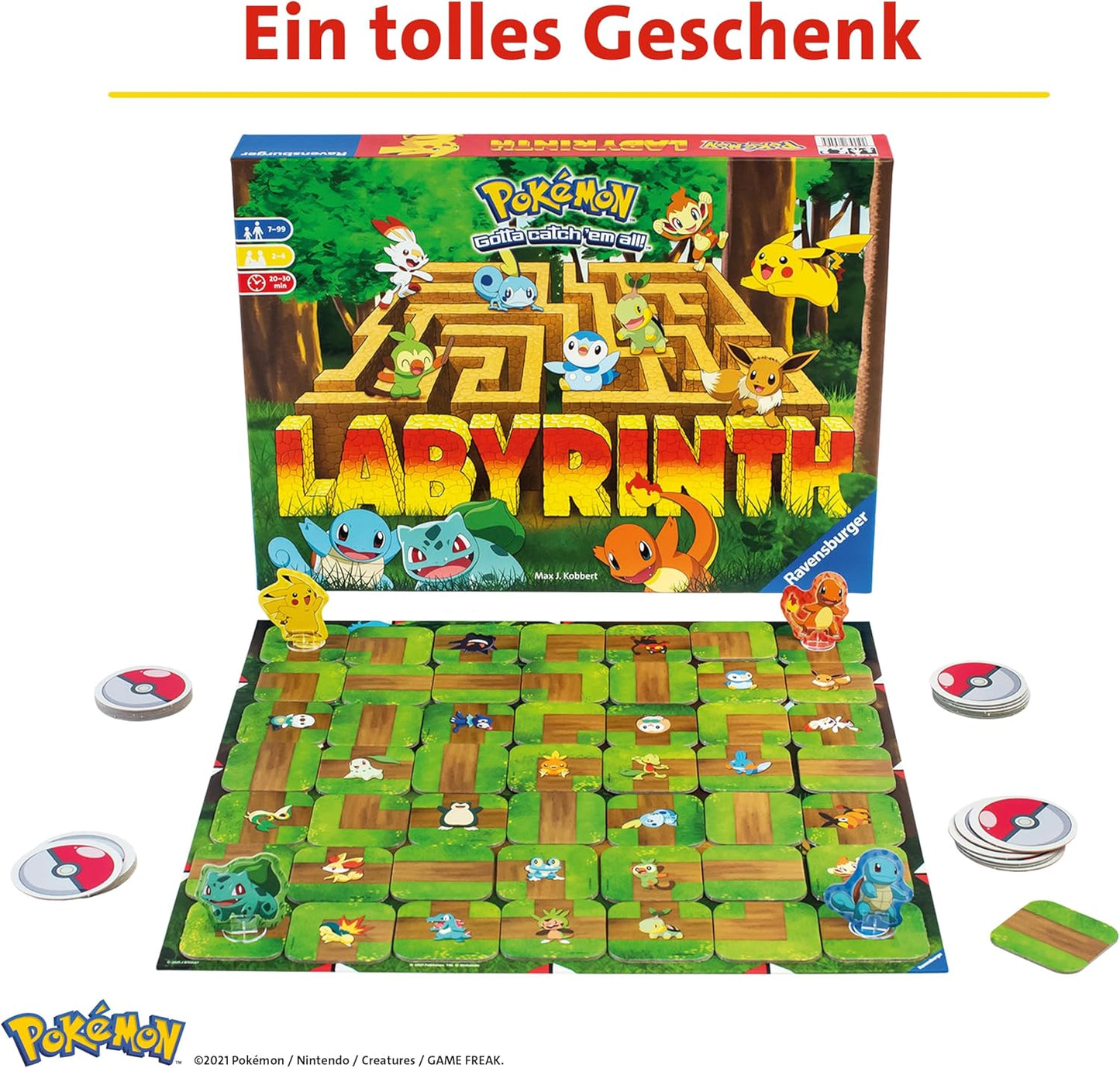 Ravensburger Pokémon Labyrinth Board Game – Family Strategy Fun