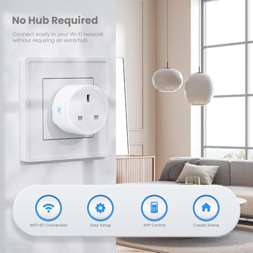 UPXNBOR 13A Smart WiFi Socket with Energy Monitoring