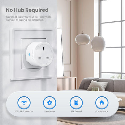 UPXNBOR 13A Smart WiFi Socket with Energy Monitoring