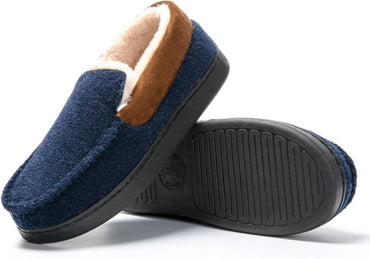 JOMIX Charentaises Men's Warm Winter Indoor Soft Comfort Slippers