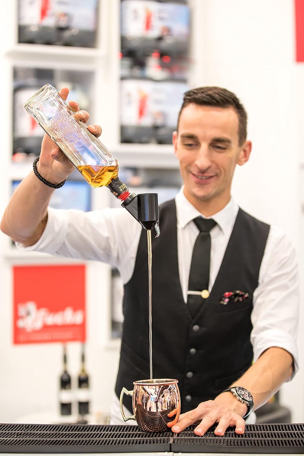 KA Bottle Master 3000 40ml Stainless Dispenser for 0.5-1.5L Bottles