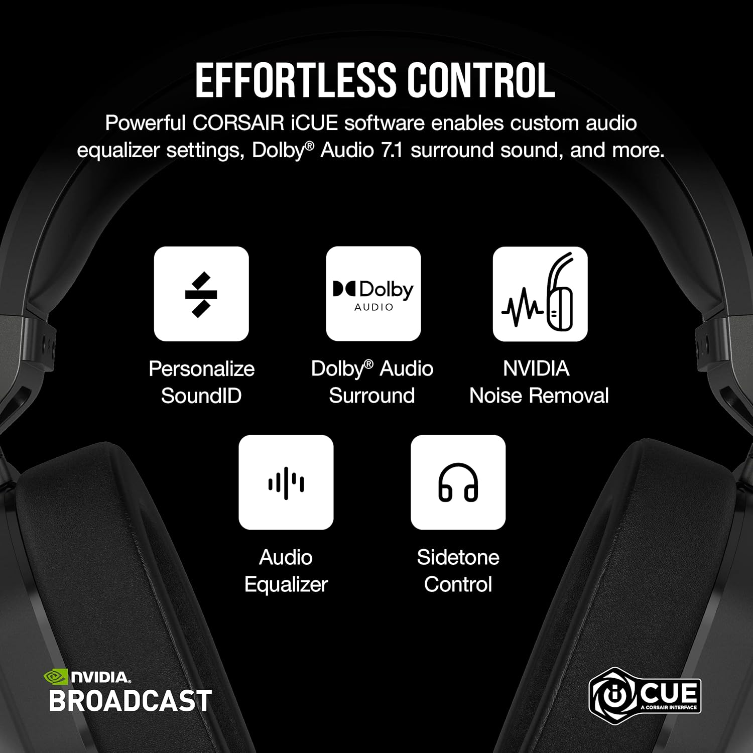 Corsair HS65 Wireless Gaming Headset with Dolby 7.1 and Bluetooth