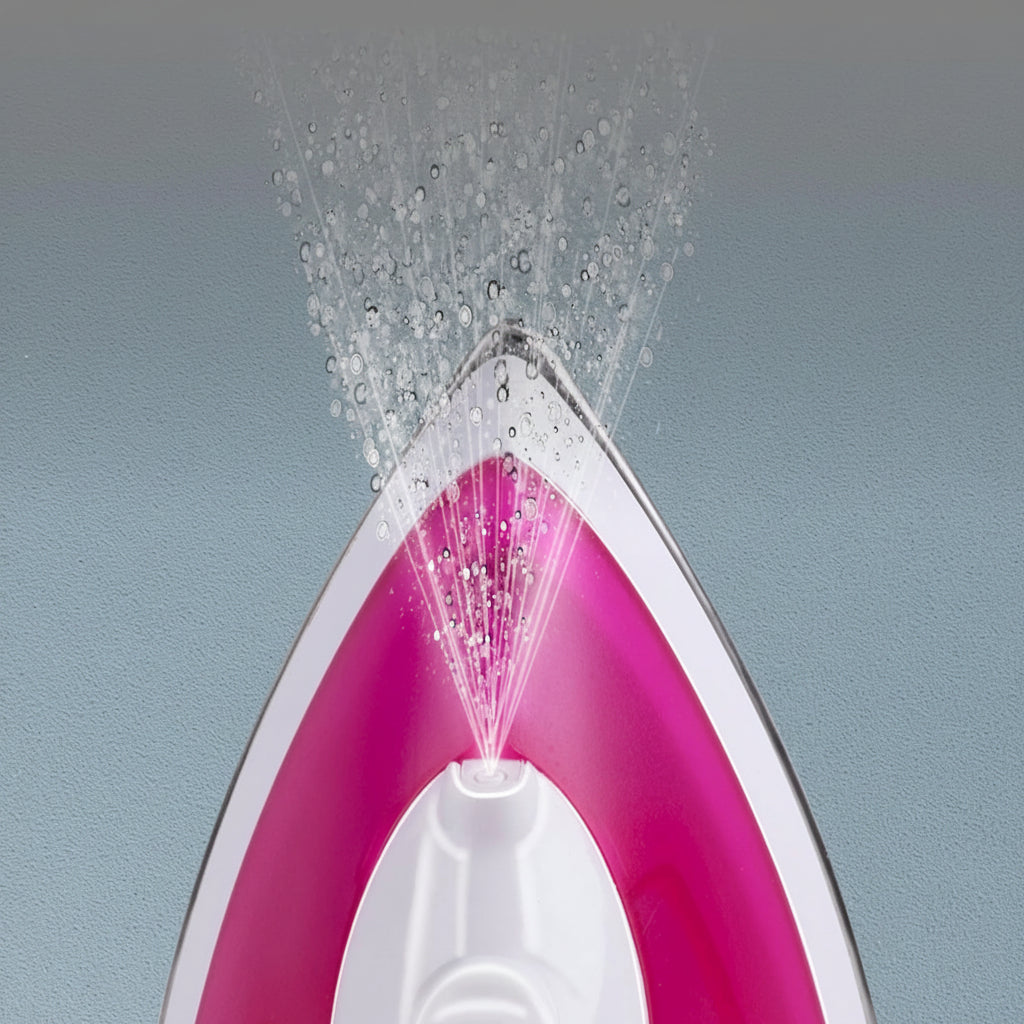 Alpina 2000W Steam Iron Pink/White with120ml Water Tank
