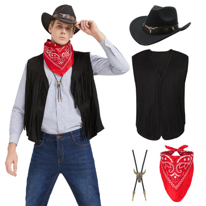 Men's Western Cowboy Costume Set