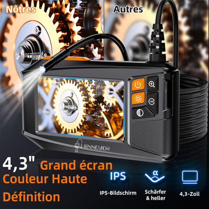 Ennovor 4.3" 1920P HD Endoscopic Inspection Camera with 8 LEDs