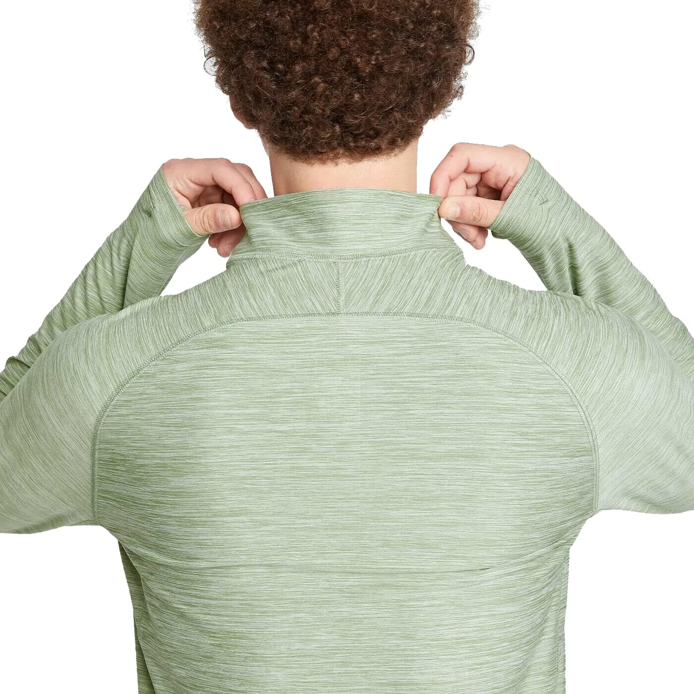 All in Motion Men's Quarter Zip Pullover Light Green Small