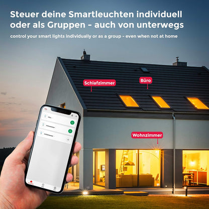 B.K.Licht LED GU10 Wi-Fi Smart Bulb 5.5 W 350 lm 2700 K Warm White Dimmable App Voice Control