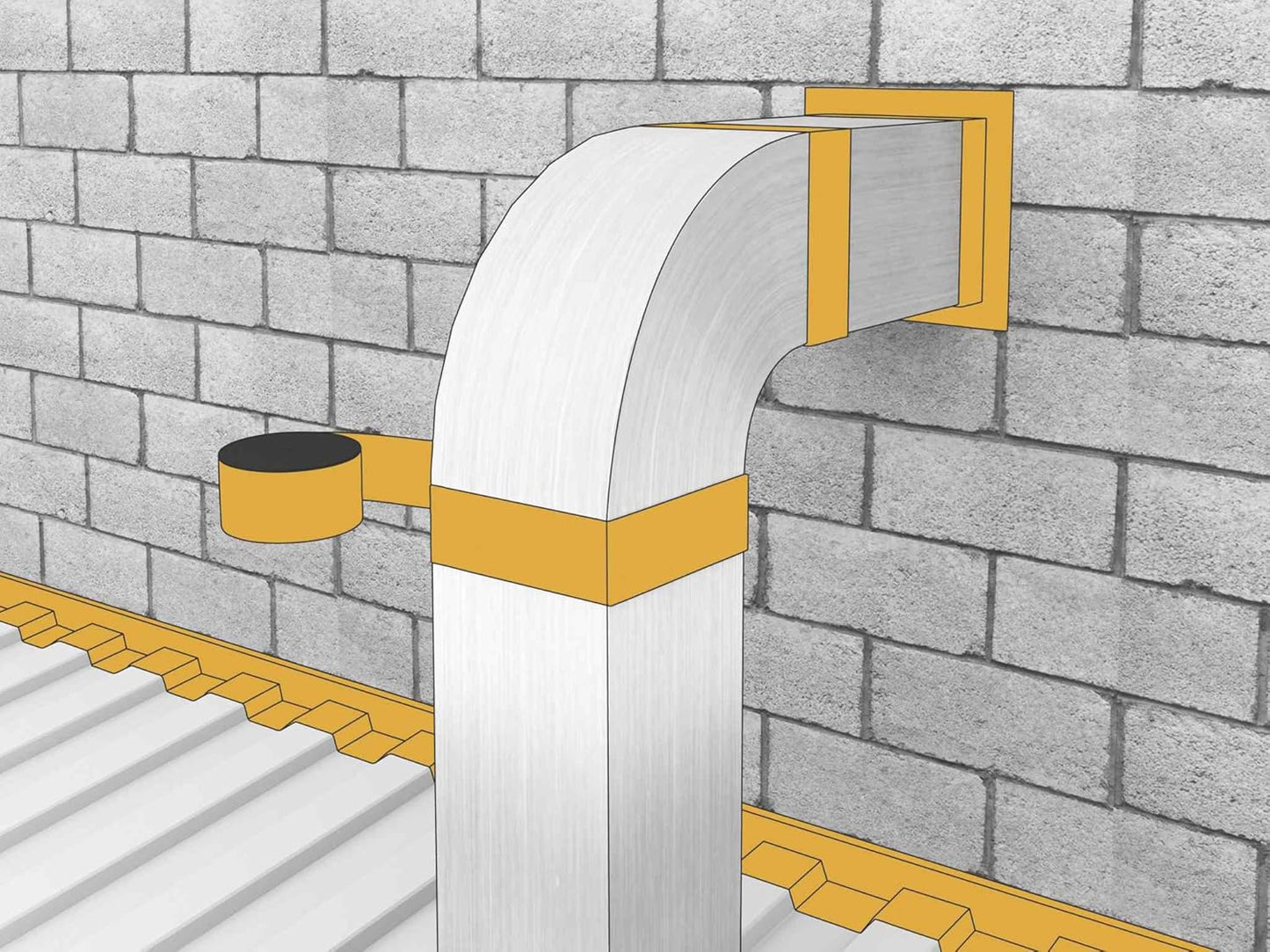 Sika Multiseal 82813 Self‑Adhesive Cold Tape Silver 150mm × 10 m