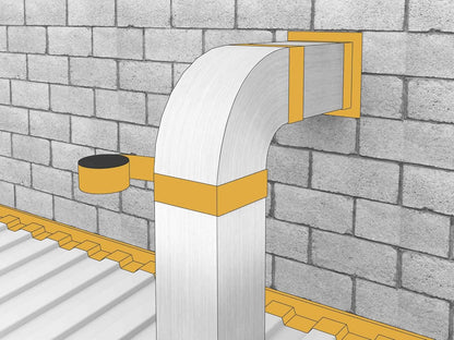 Sika Multiseal 82813 Self‑Adhesive Cold Tape Silver 150mm × 10 m