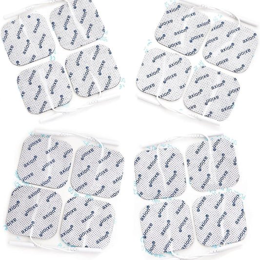 Axion 16-Pad 4x4cm TENS EMS Reusable Electrodes with 2mm Connector