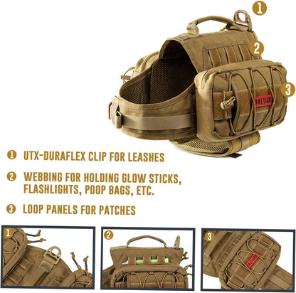 OneTigris Waterproof Dog Raincoat – Durable Nylon Pack for Small to Large Breeds