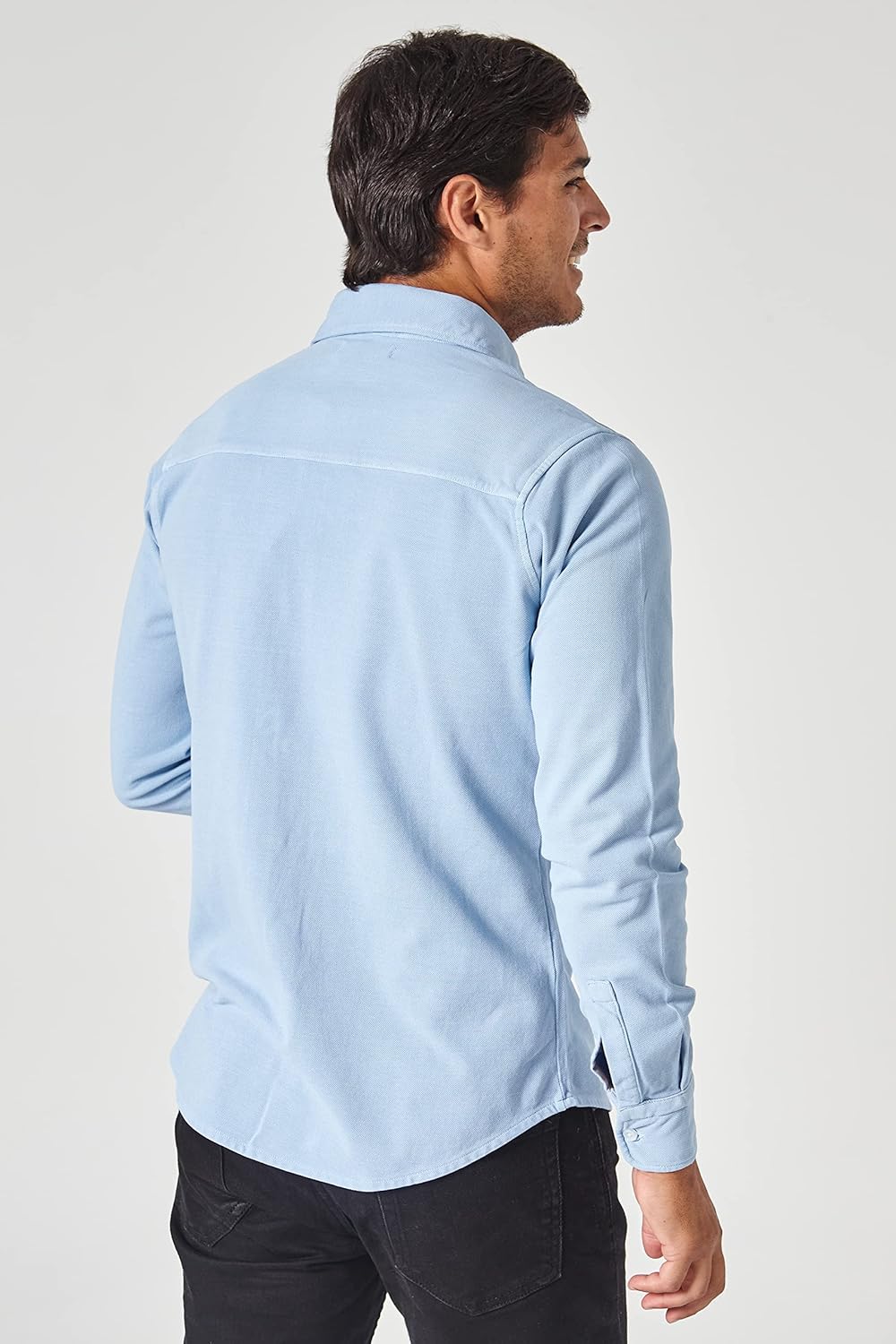 Jack Stuart Men's Long Sleeve Pique Shirt – Classic 100% Cotton