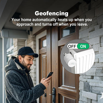 Smart Radiator Thermostat 2-Pack Zigbee TRV Wireless Valve