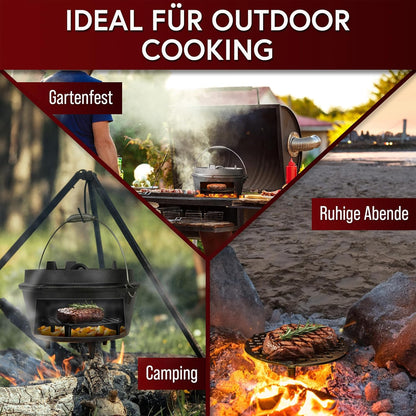 Gusskönig Cast Iron Stackable Grill Rack for 9L Dutch Oven