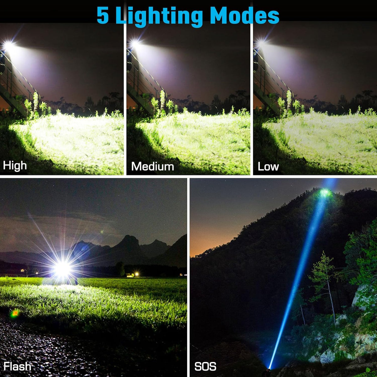 Glarylight LED Rechargeable Torch GL-P70-DK-A