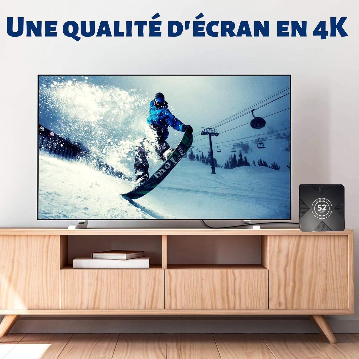 52 FOR PRO Android 12.0 TV Box 4GB RAM 32GB ROM 4K+ 60Hz Media Player with Bluetooth Remote