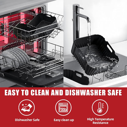 PETHREE Silicone Mould for Philips Airfryer Dual Basket 6L/3L