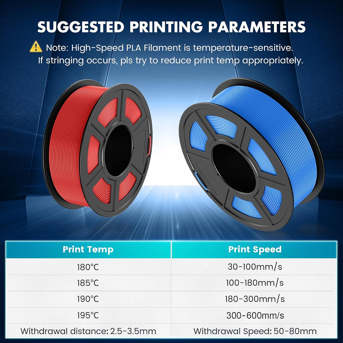 SUNLU High Speed PLA Filament 1.75mm 1kg Grey