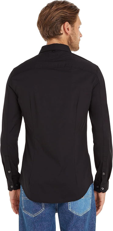 Tommy Jeans Men's Classic Stretch Slim-Fit Button-Down Shirt
