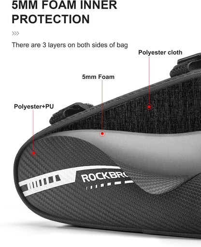 Rockbros 1.2L Triangle Bike Frame Bag for MTB