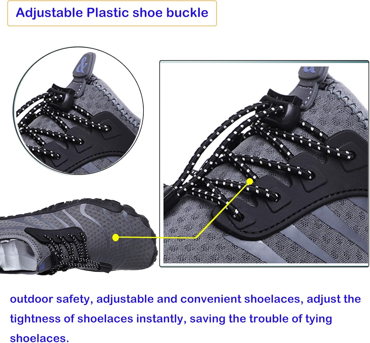 Unisex Quick Dry Aqua Barefoot Water Shoes for Swim Beach Outdoor Sports