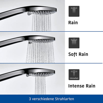 Duravit Universal 3-Jet Water-Saving Chrome Shower Head 110mm