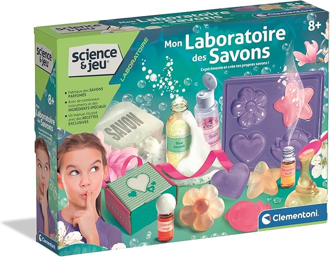 Clementoni Science & Play: Mon Laboratoire des Soaps – Colourful Scented Soap Kit for Kids