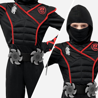 Spooktacular Creations Boys Ninja Costume Medium with Daggers and Stars