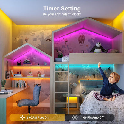 TVLIVE YC-5050 15m RGB LED Strip Lights Bluetooth App Control