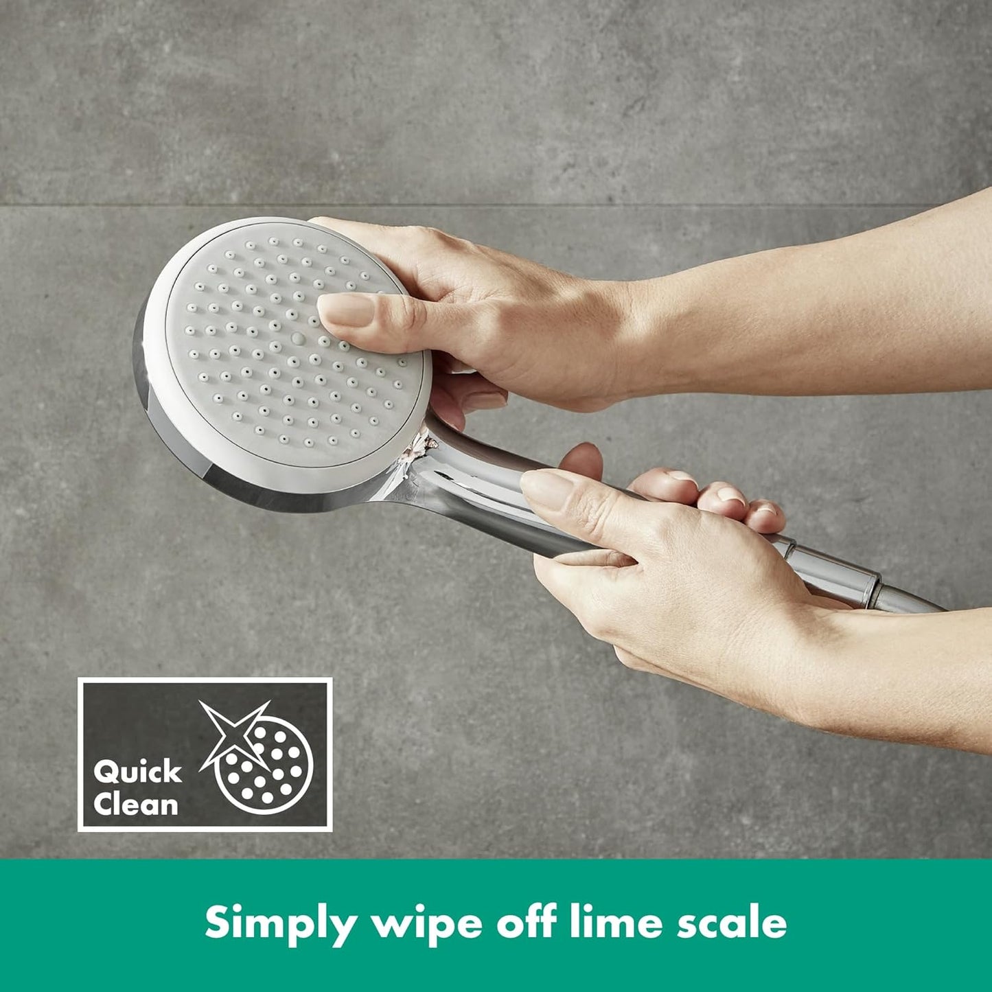 Hansgrohe Croma 100 Chrome Handheld Showerhead with 4 Spray Modes