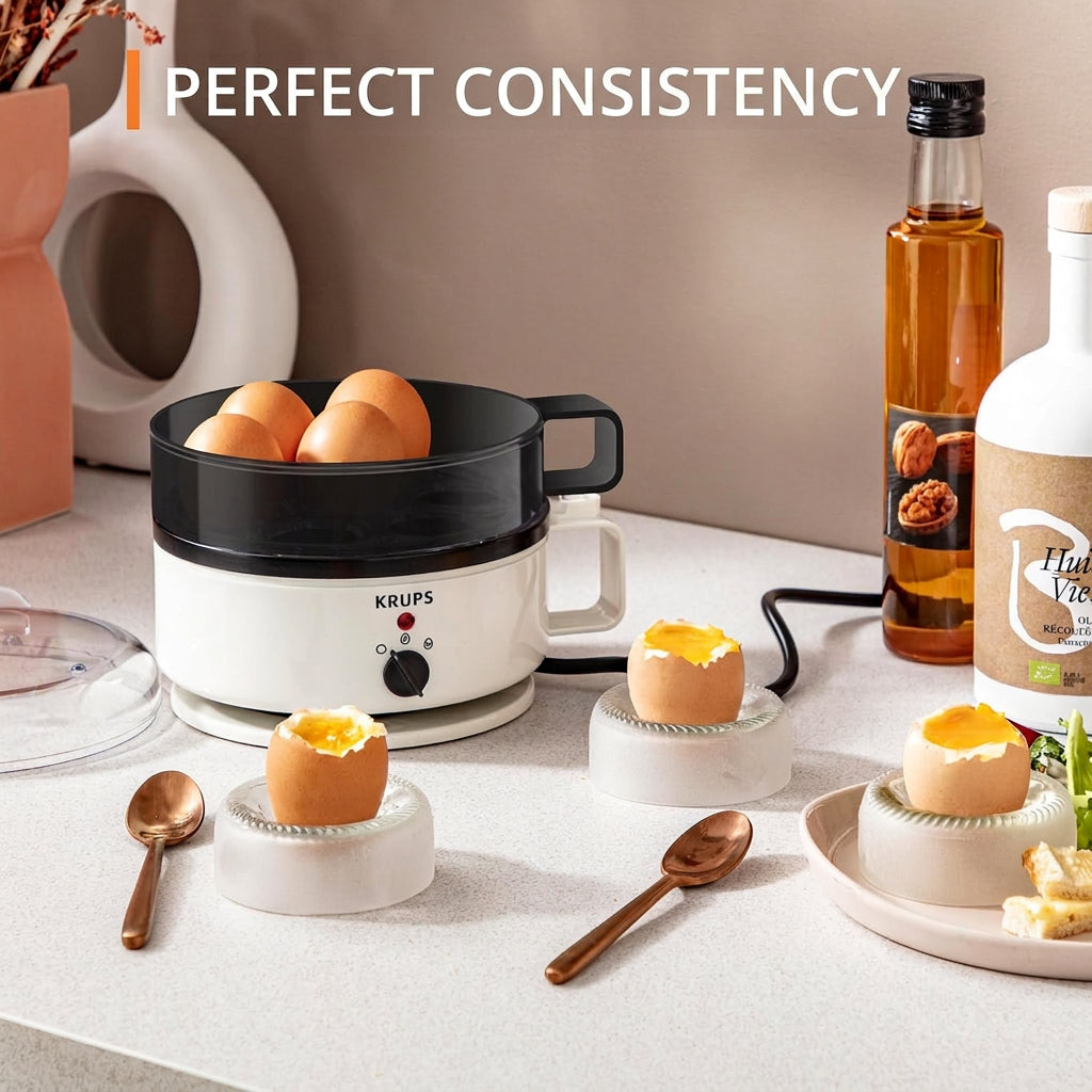 KRUPS Ovomat Super EG2301 Egg Cooker White and Black