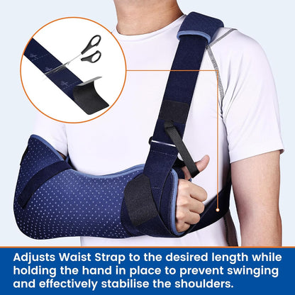 Adjustable Shoulder Sling: Secure, Comfortable Arm Immobilizer for Injury Recovery & Support
