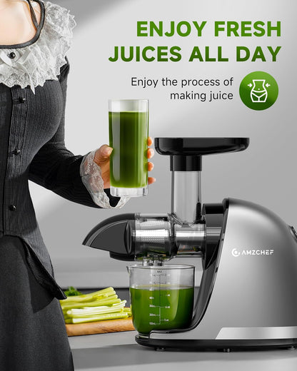 Amzchef ZM1501 Slow Juicer – Affordable Cold-Press Kitchen Appliance