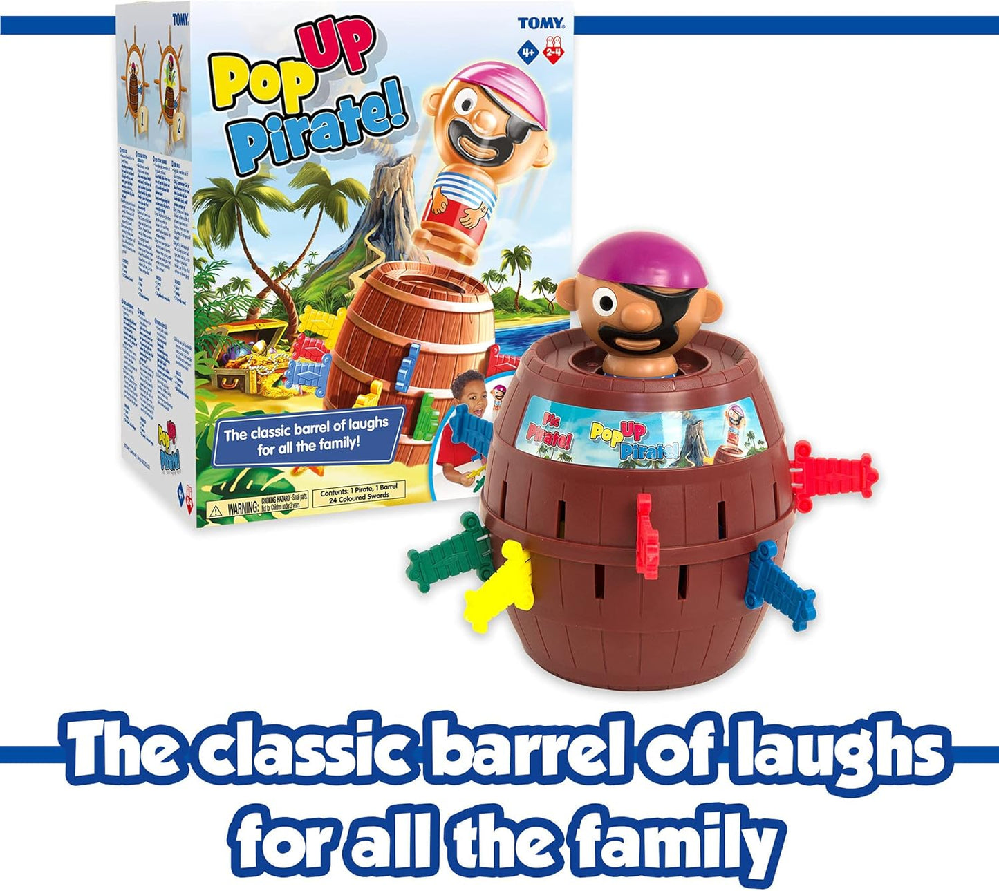 TOMY Pop Up Pirate Skill Game for Family Fun