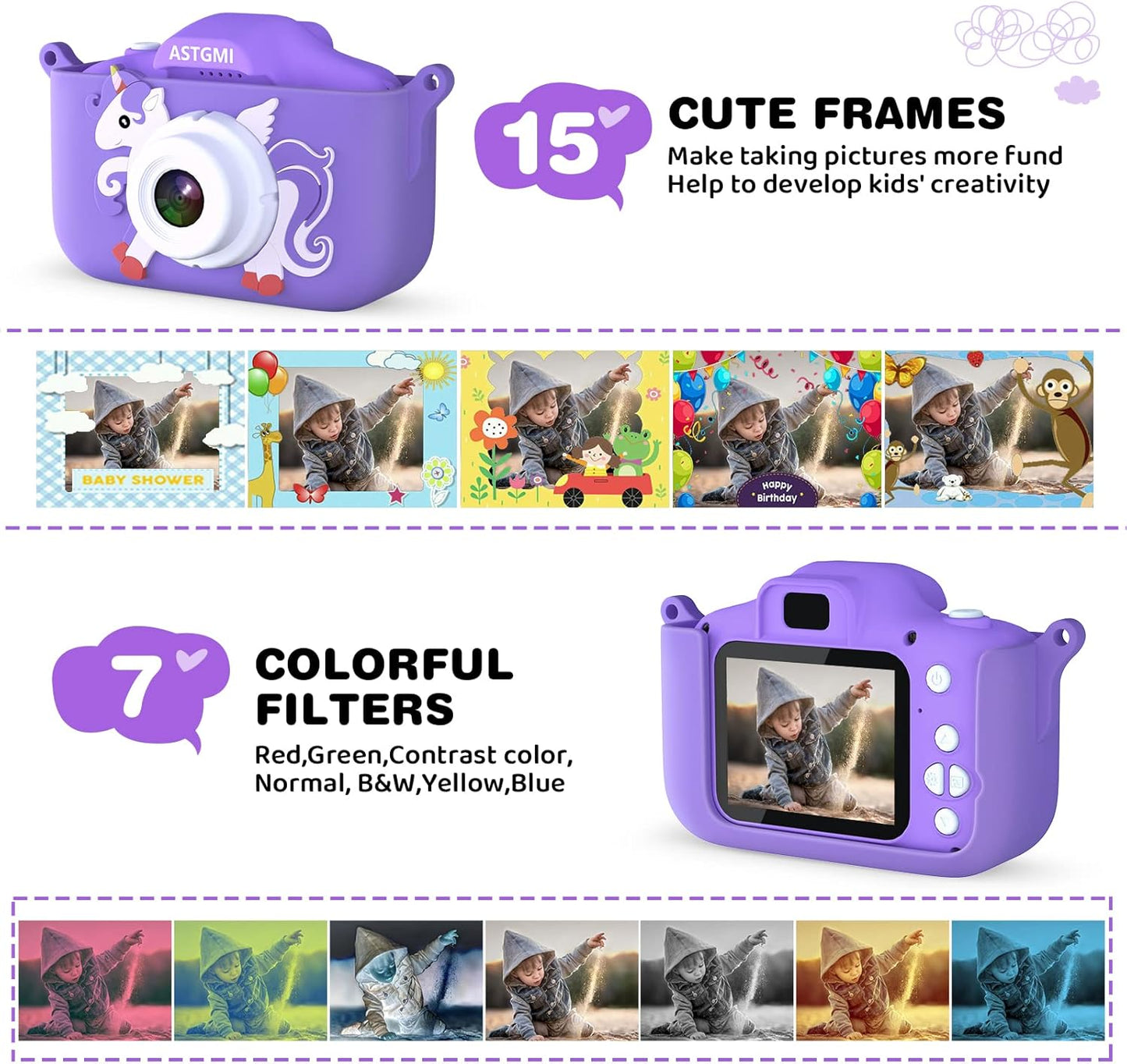Astgmi HD Camera For Kids