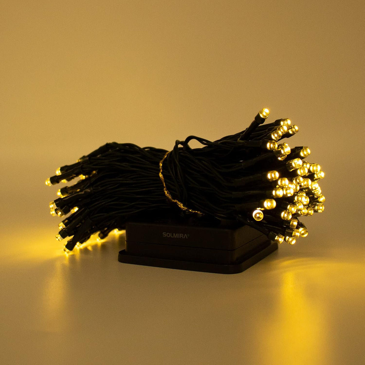 SOLMIRA Ciepły Solar Outdoor String Lights 8 Modes 4V