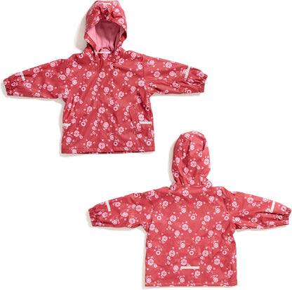 Little Tiger Kids Waterproof Fleece-Lined Rain Jacket with Hood