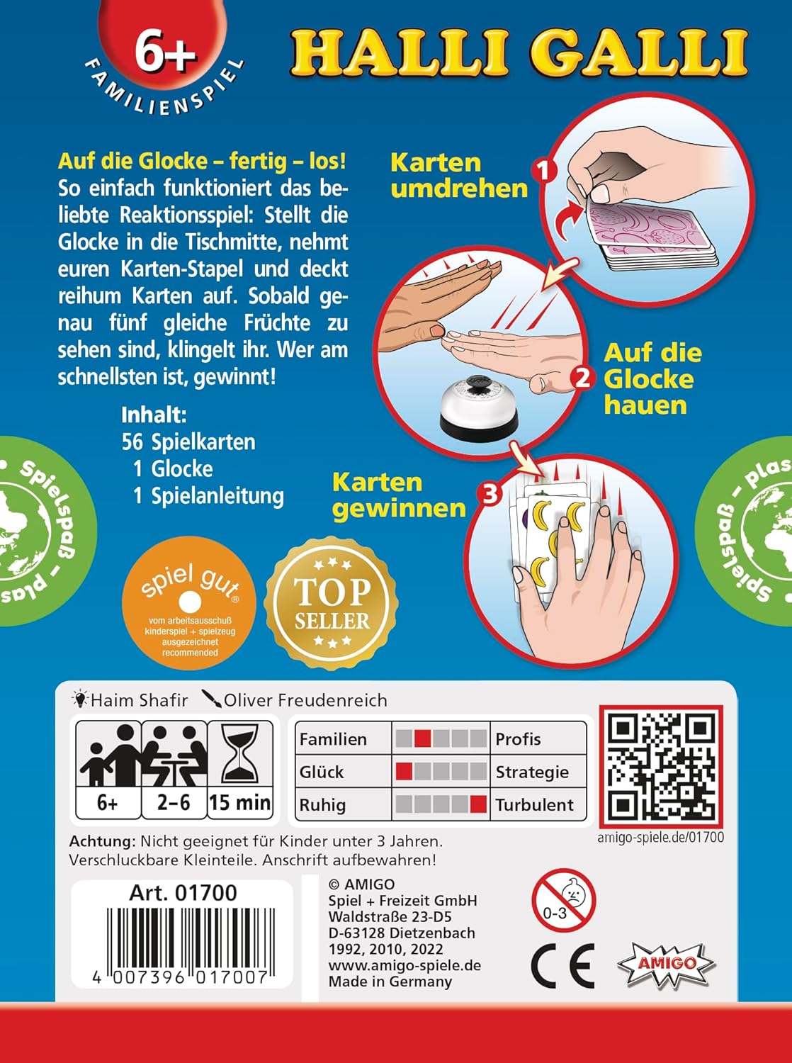 AMIGO Halli Galli Fast-Paced Fruit Card Game for Families