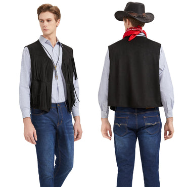 JoeRita Men's Western Cowboy Costume Set Black