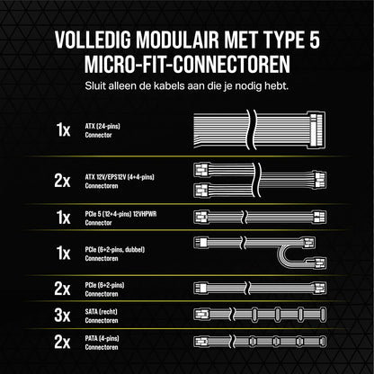 Corsair RM850x SHIFT 850W Fully Modular White Power Supply