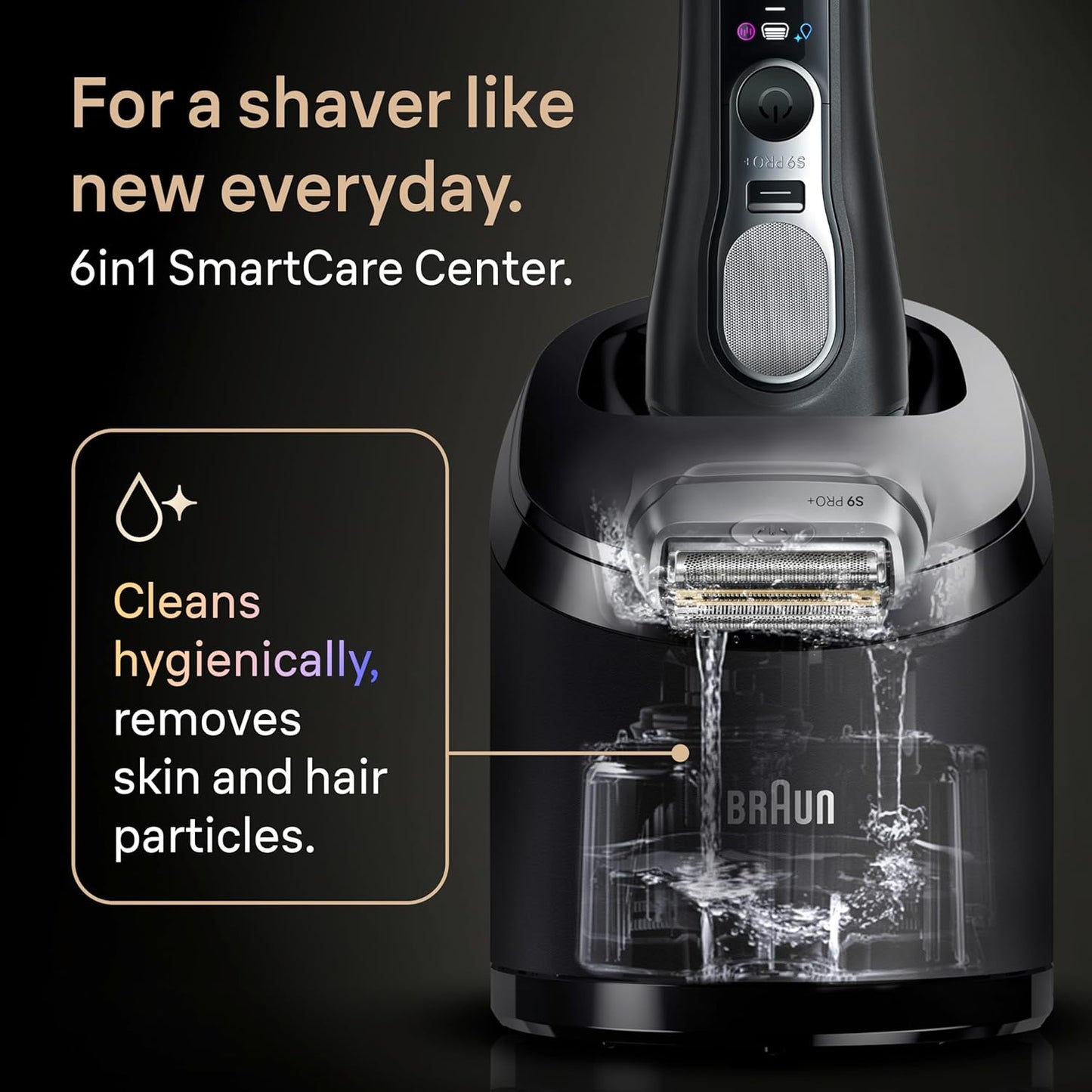 Braun SmartCare Centre Cleaning Station Wet & Dry for Electric Shaver Series 9 Pro+