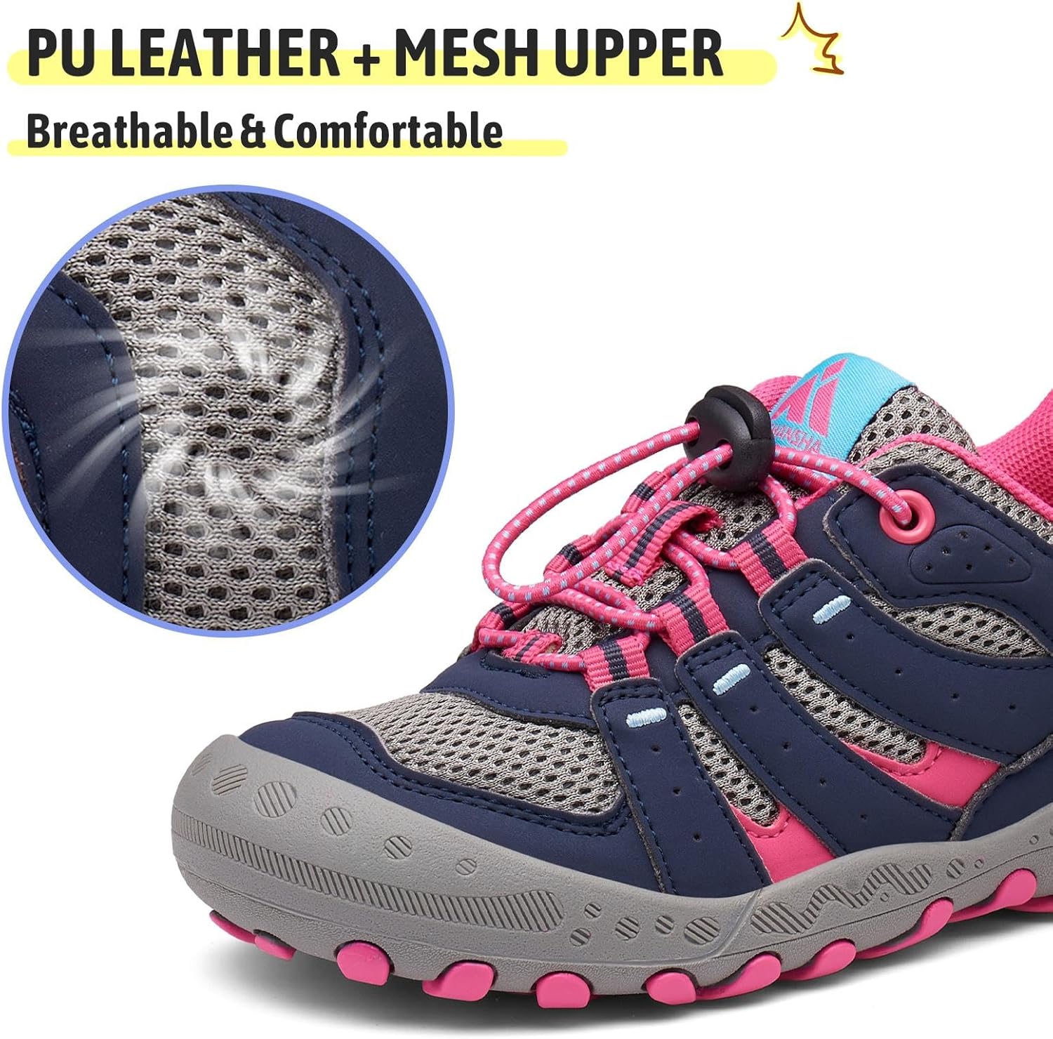 Mishansha Kids Water-Resistant Anti-Collision Hiking Boots for Active Toddlers