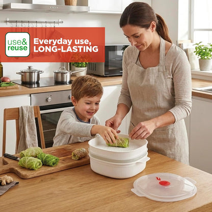 Snips 000851 Microwave Steamer 4L White