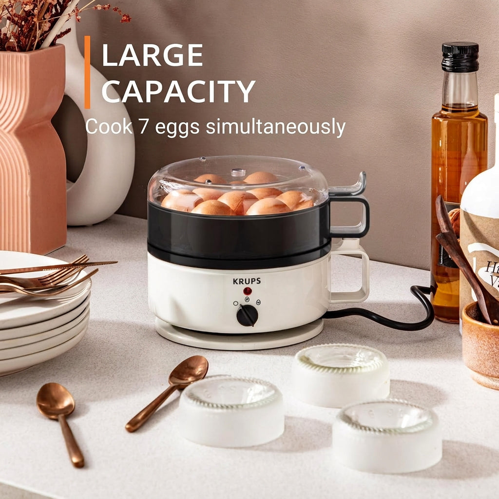 KRUPS Ovomat Super EG2301 Egg Cooker White and Black